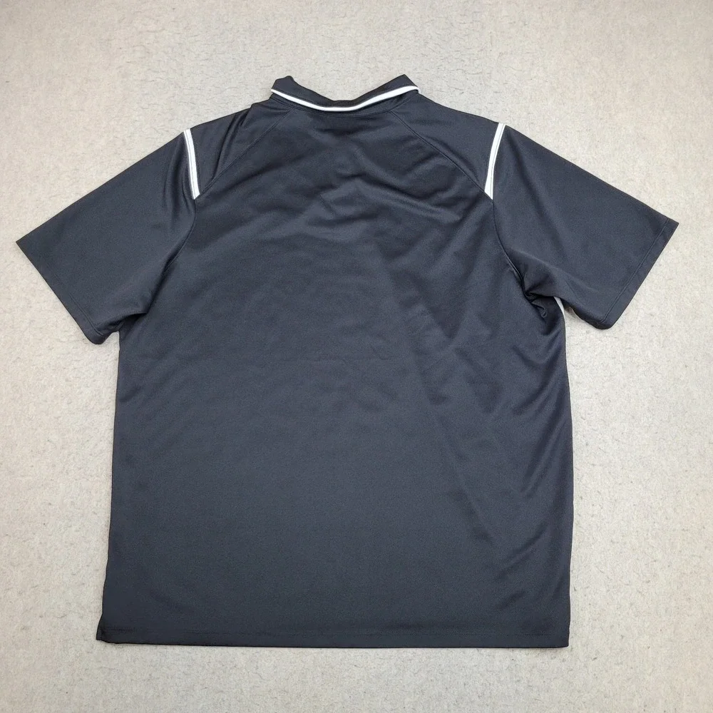 UNCC 49ers Nike Dri Fit Golf Polo Shirt Mens 2XL Black Short‎ Sleeve Performance